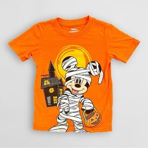 Disney Mickey Halloween Mummy Graphic Short Sleeve Tee